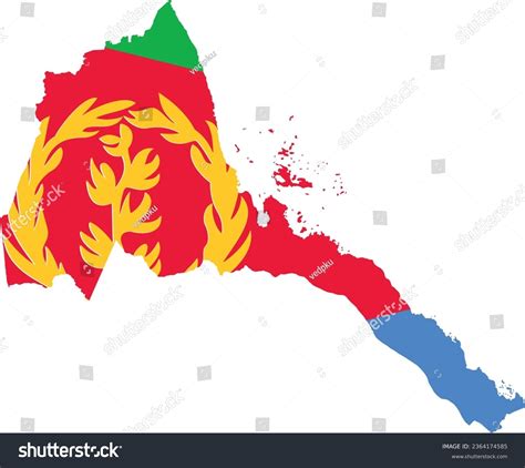 Eritrea Map Eritrea Flag In Map Eritrea Map Royalty Free Stock