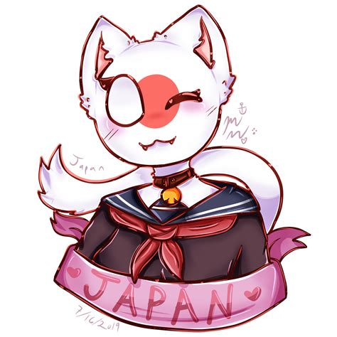 Japan Countryhuman Neko Anthro Furry Japan Anime Version