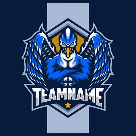 Eagle Muscle Mascot Logo Esport Logo Design 11581077 Vector Art At