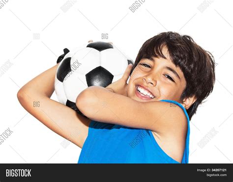 Cute Teens Boys Playing Soccer