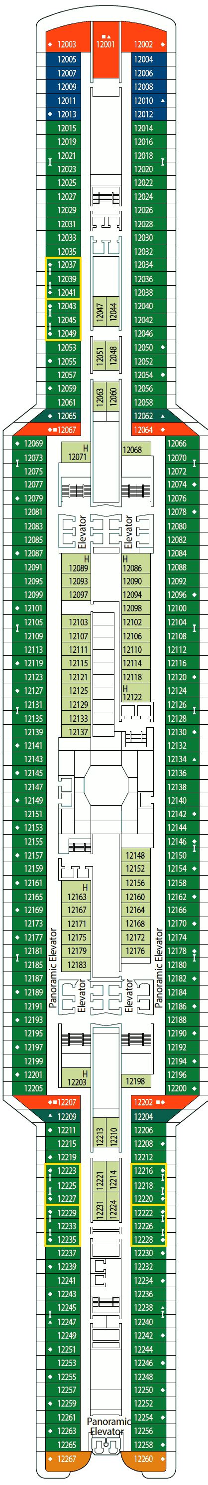 MSC Seaside deck plans - Cruiseline.com