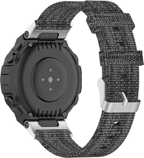 Correa Nylon Lienzo Amazfit T Rex Pro Gris Correasmartwatch Es