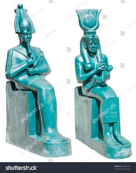 Statue Ancient Egypt Deities Osiris Isis Stock Photo 336070703 | Shutterstock