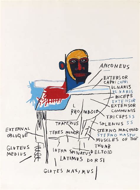 Artsyloch Jean Michel Basquiat Oilstick And Graphite On Paper 30 By