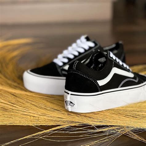 Jual Vans Old Skool Platform Black White Original Shopee Indonesia