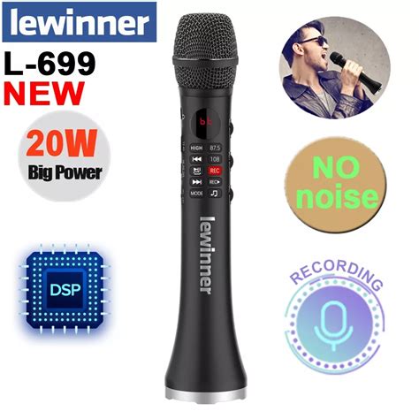 Lewinner L Professional Karaoke Microphone Wireless Speaker