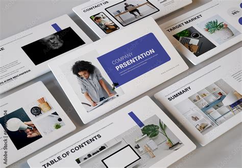 Company Presentation Template Layout Stock Template | Adobe Stock