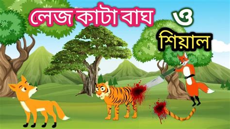 লেজ কাটা বাঘ। পর্ব ১। Bangla Cartoonবাঘ ও শিয়ালের গল্প। Rupkothar