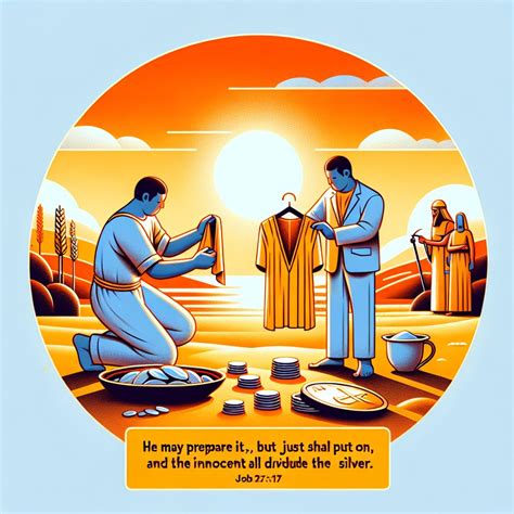 What Does Job 27 17 Mean Bible Art