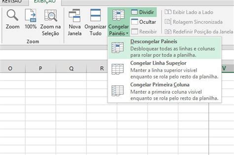 Como Congelar Pain Is Em Uma Planilha Excel Google E Numbers