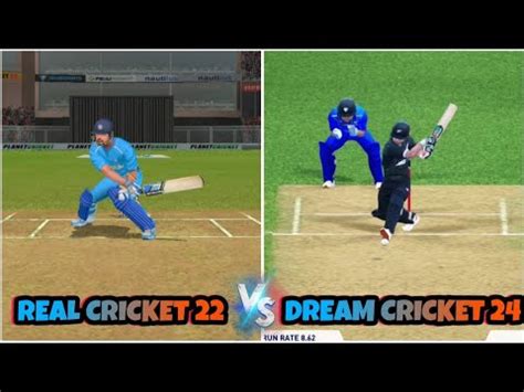 Real Cricket 22 Vs Dream Cricket 24 Reverse Sweep Shot Comparison