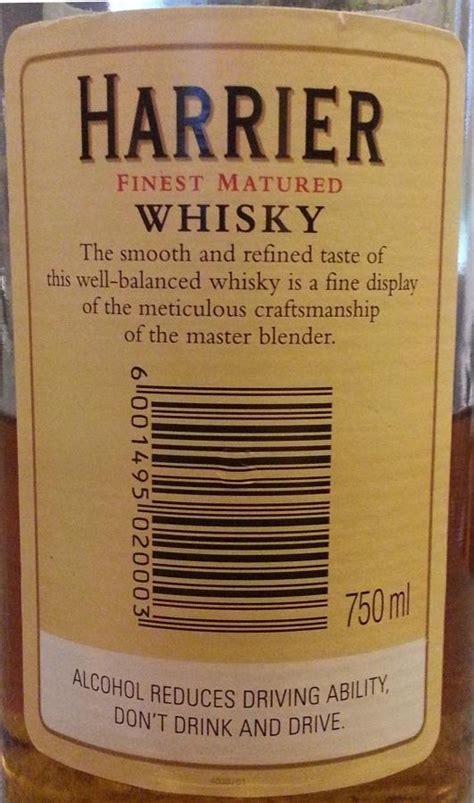 Harrier Finest Matured Whisky Ratings And Reviews Whiskybase