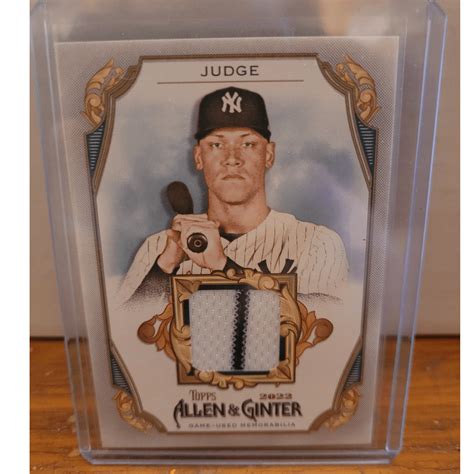 2022 Allen And Ginter Relic MFR AJ Aaron Judge New York Yankees