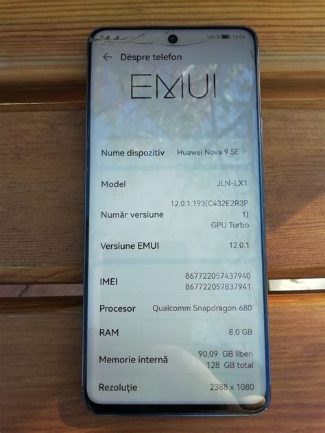 Huawei Nova 9 SE 128 Gb 8 Gb Ram Dual Sim Crystal Blue Bucuresti