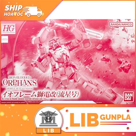 Mô hình lắp ráp Gundam HG IBO IO Frame Shiden Custom Ryusei Go P