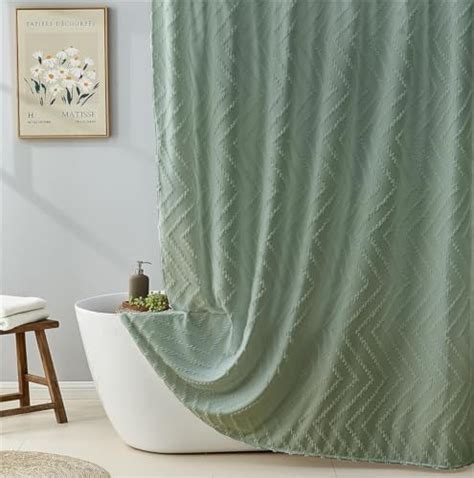 Amazon Lotus Karen Sage Green Boho Shower Curtain X Inches