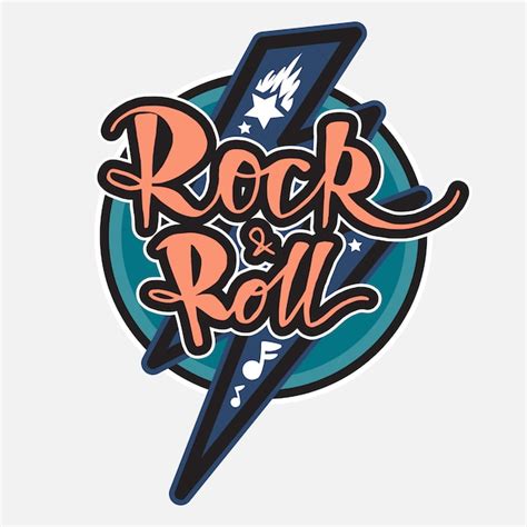 Premium Vector Rock And Roll Lettering