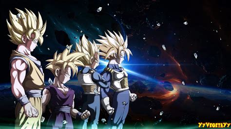 Goku Vegeta Trunks Gohan By YyVegetaYy On DeviantArt