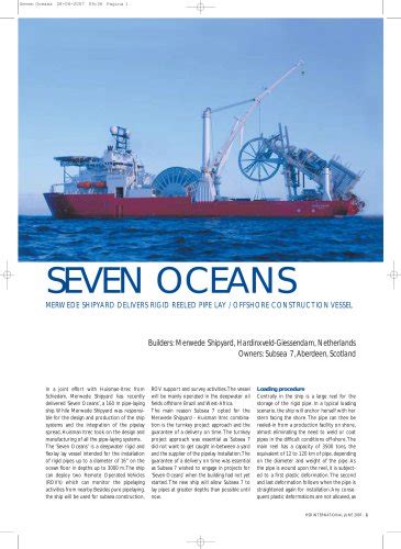 SEVEN OCEANS Royal IHC PDF Catalogs Documentation Boating Brochures