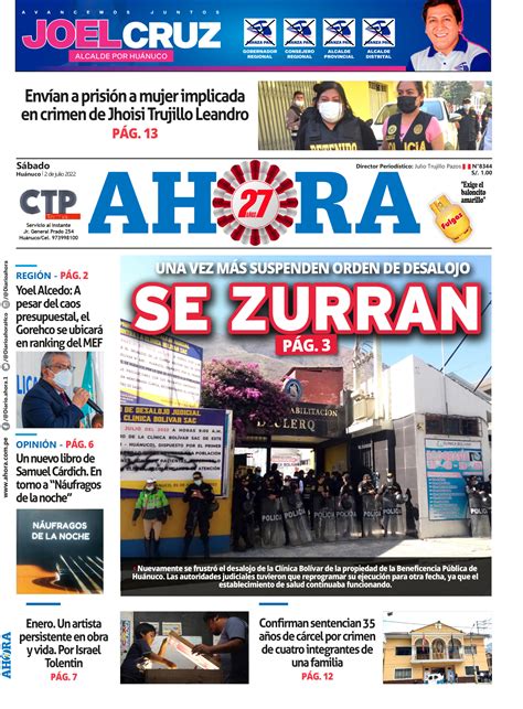 Edici N Digital Diario Ahora Diario Ahora