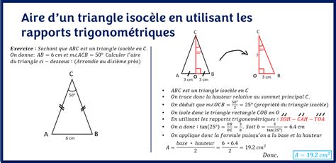 Aire d un triangle isocèle