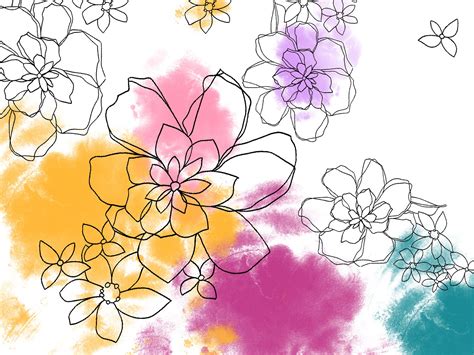 Flower Drawing Wallpaper At Getdrawings Free Download