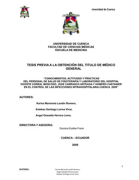 Pdf Tesis Previa A La Obtenci N Del Titulo De Dspace Ucuenca Edu Ec