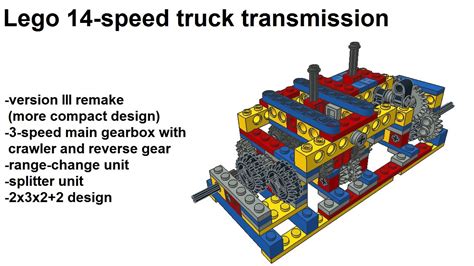 Lego Speed Truck Transmission Version Iii Remake Youtube