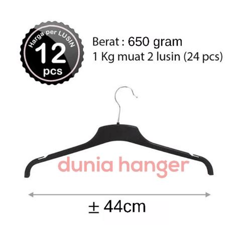 Jual Hanger Baju Distro 282 Hitam Lusinan 12 Pcs Shopee Indonesia