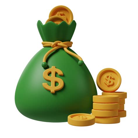 Bag Of Money D Illustration Png