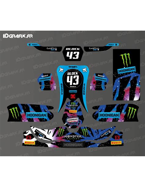 Ken Block Hoonigan Deco Kit For CRG Karting SODI KG 508 Idgr