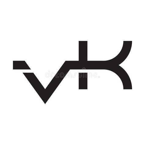 Vk Initial Letter Vector Logo Icon Stock Vector Illustration Of Mark