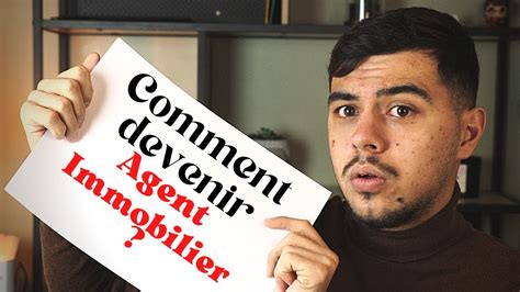 Comment Devenir Conseiller Immobilier Youtube