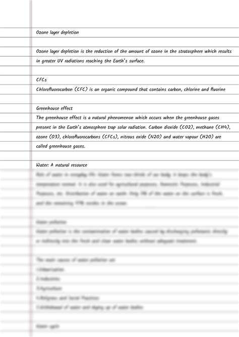 Solution Class Biology Chapter Natural Resoure Complete Notes