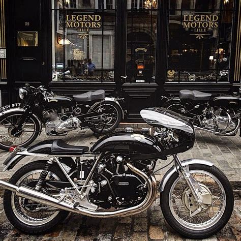 The Rare Vintage Vincent Motorcycle Cafe Racer Which Sports The Most