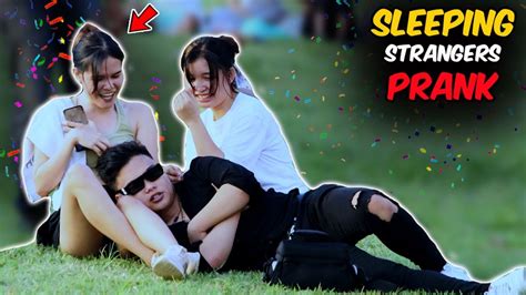 Sleeping Strangers Prank Hokage Prank Public Prank Youtube