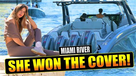 She Won The Cover Miami River Powerboats And Yachts Miami River