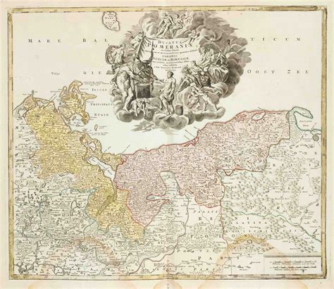 Historische Karte Von Pommern Ducatus Pomeraniae