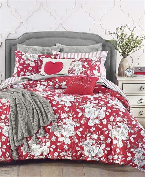 Charter Club Winter Rose 3 Pc Comforter Set Full Queen Created For