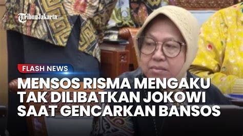 BLAK BLAKAN Mensos Risma Mengaku Tak Dilibatkan Saat Jokowi Gencarkan