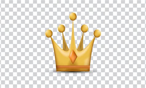 Unique 3d Gold Crown Realistic Icon Design Isolated On 9926285 Vector