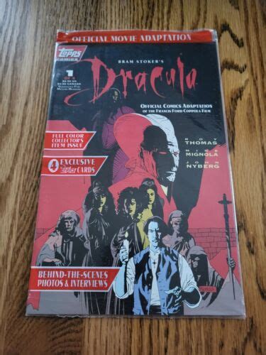 Topps Comics Bram Stoker S Dracula Polybagged W Cards Ebay