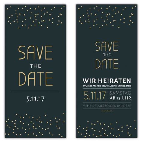 Save The Date Karten Hochzeit Modern