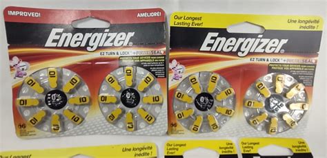 Energizer EZ Turn Lock Hearing Aid Batteries 16 Count AZ10DP SIZE 10