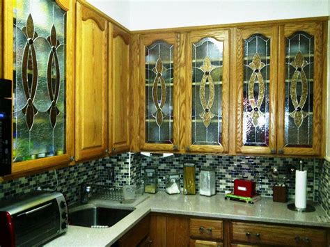 Stained Glass Kitchen Cabinets