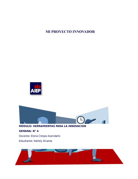 Trabajo Hpi Semana Nota Mi Proyecto Innovador M Dulo