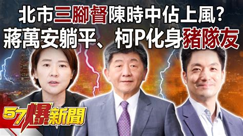 【九合一大選】北市「三腳督」陳時中佔上風？ 蔣萬安躺平、柯p化身豬隊友 朱學恒 李正皓 康仁俊 徐俊相《57爆新聞》精選篇 網路獨播版 1900 1 Youtube