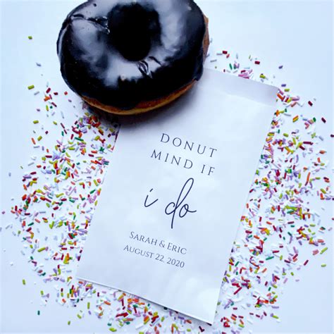 Donut Mind If I Do Personalized Donut Bags Donut Favor Bags Etsy