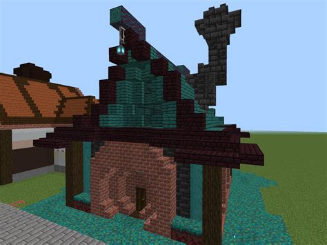 マイクラpe ファンタジーな街づくり 魔女の家 マインクラフト 建築