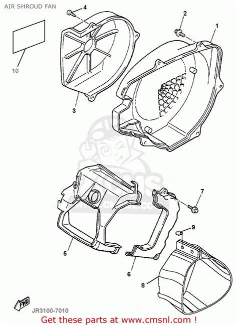 JN61265100 Air Shroud Cylinder 1 Yamaha Buy The JN6 12651 00 00 At